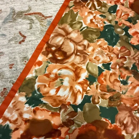 Vintage Art of the Scarf Floral Silk Scarf - Picture 5 of 12